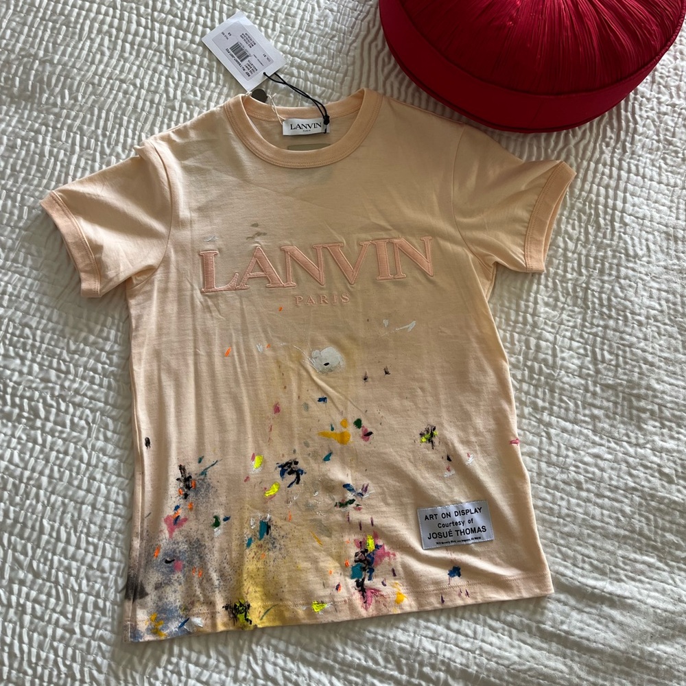 Lanvin X gallery dept graphic T-Shirt with paint